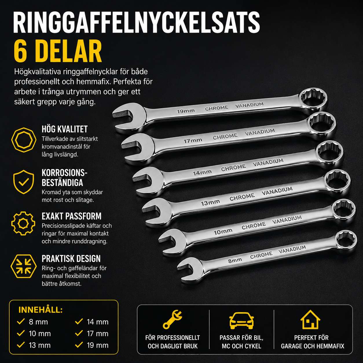 37-delars hylsnyckelsats 1/4" - Image 6