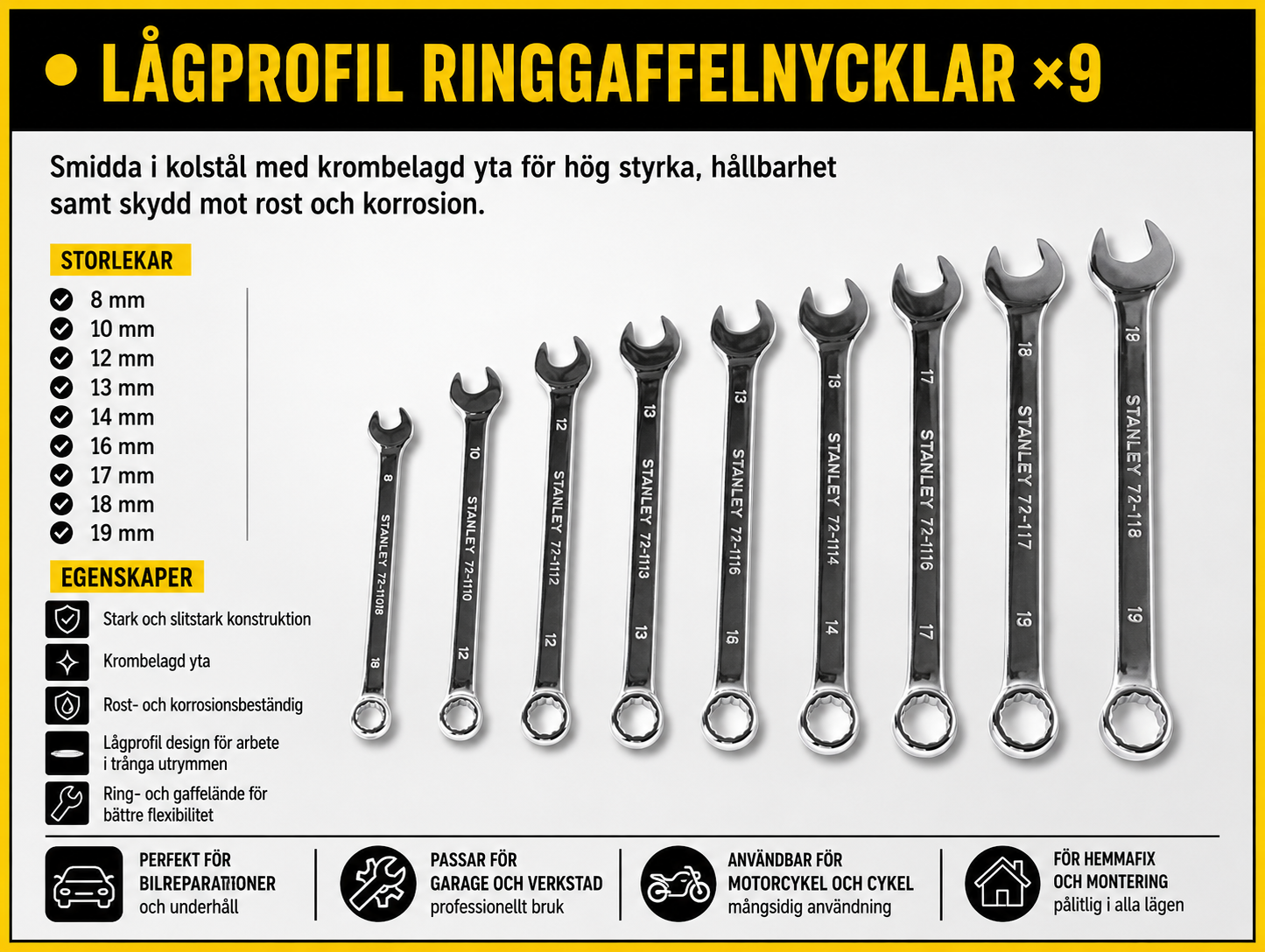 125-delars multifunktionshandverktygssats i stål - Image 6